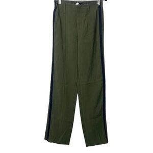 ZARA Olive Green Trafaluc Side Strip Trouser Pants